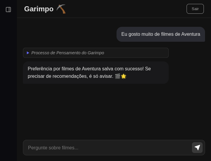 Tela Learning do Garimpo